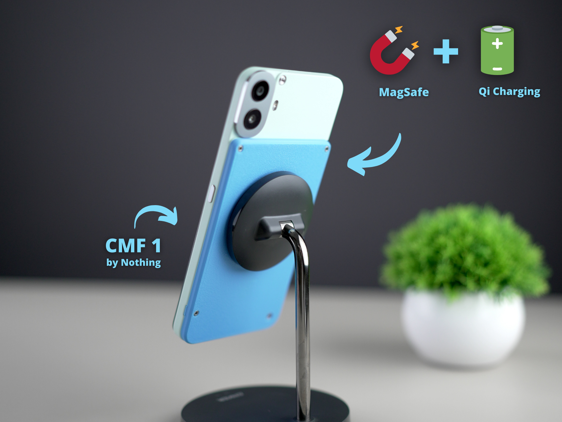 CMF Phone 1 - MagSafe and Qi Charger Adapter