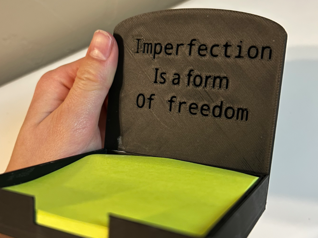 Inspirational Quote Sticky note holder