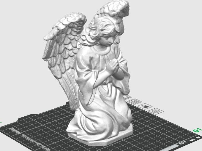 Angelo in Preghiera – Modello 3D Stampabile