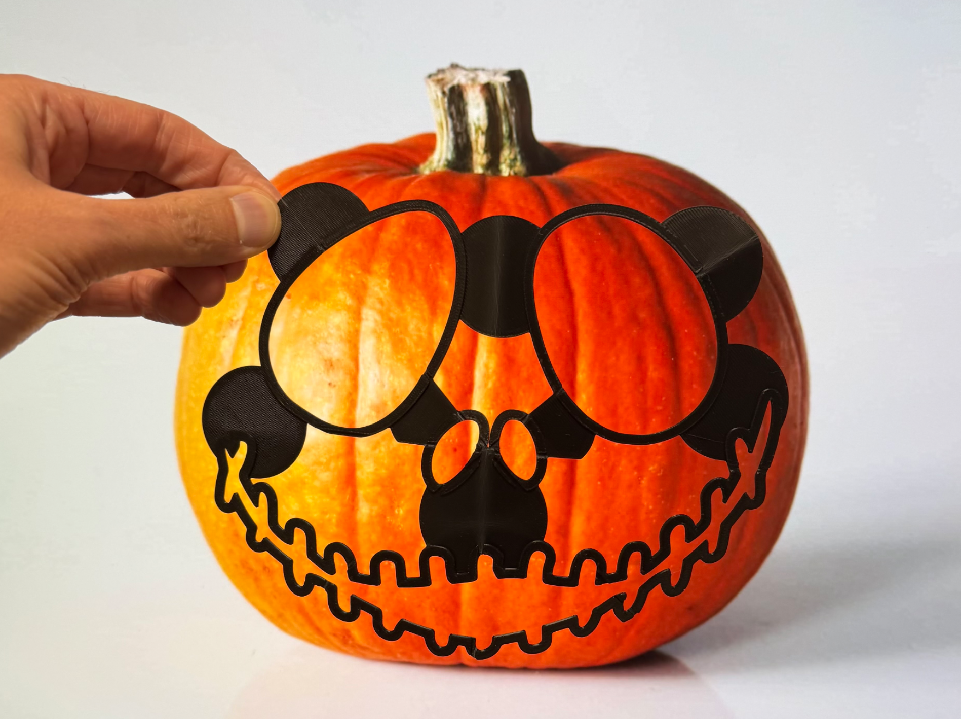 Flexible pumpkin carving templates