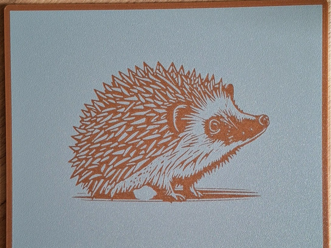Igel Untersetzer / Frühstücksbrettchen
