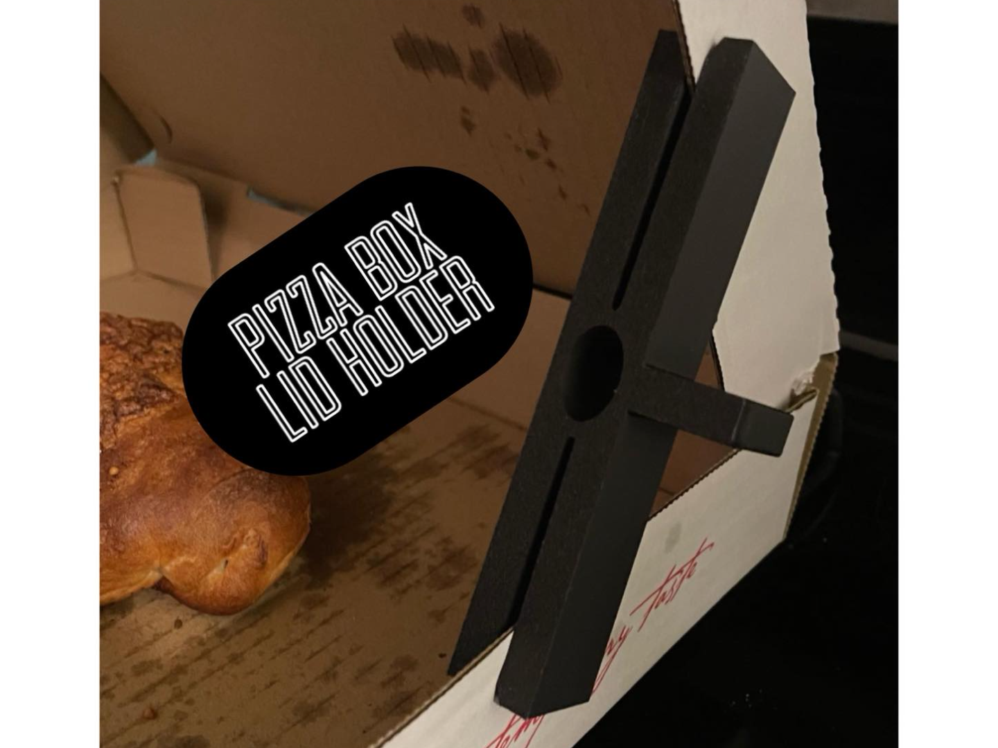 Pizza Box Lid Holder