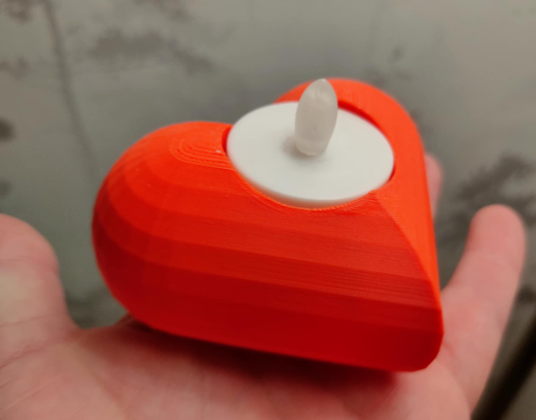 Heart shaped tea light holder for Valentines Day