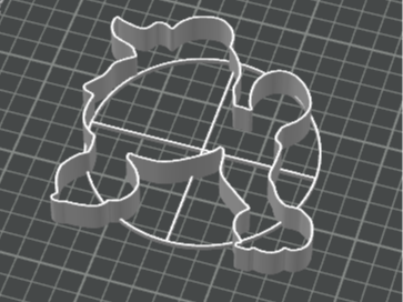 Poodle dough cutter