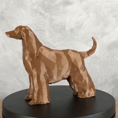 Afghan Hound Low Poly