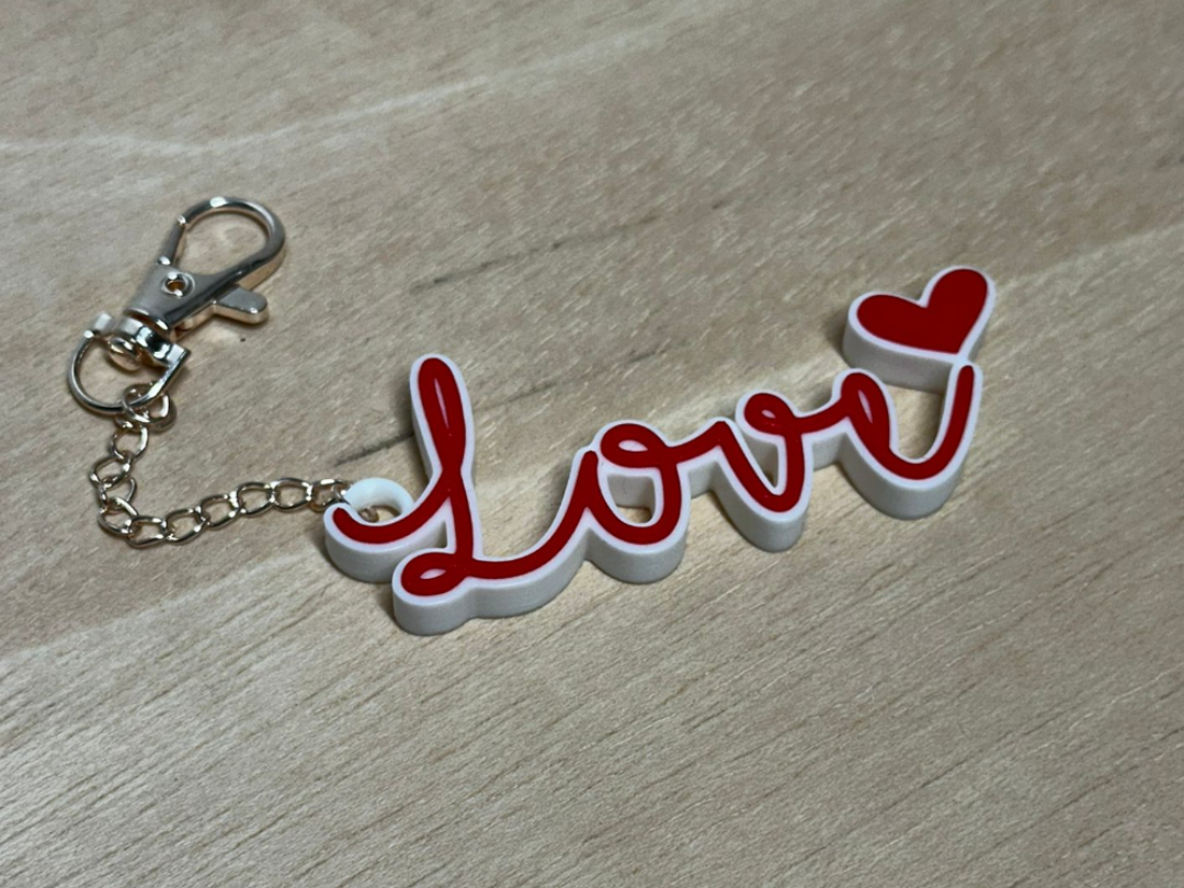 Love Word Keychain