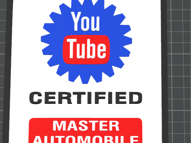 YouTube Certified Master Automobile Technician