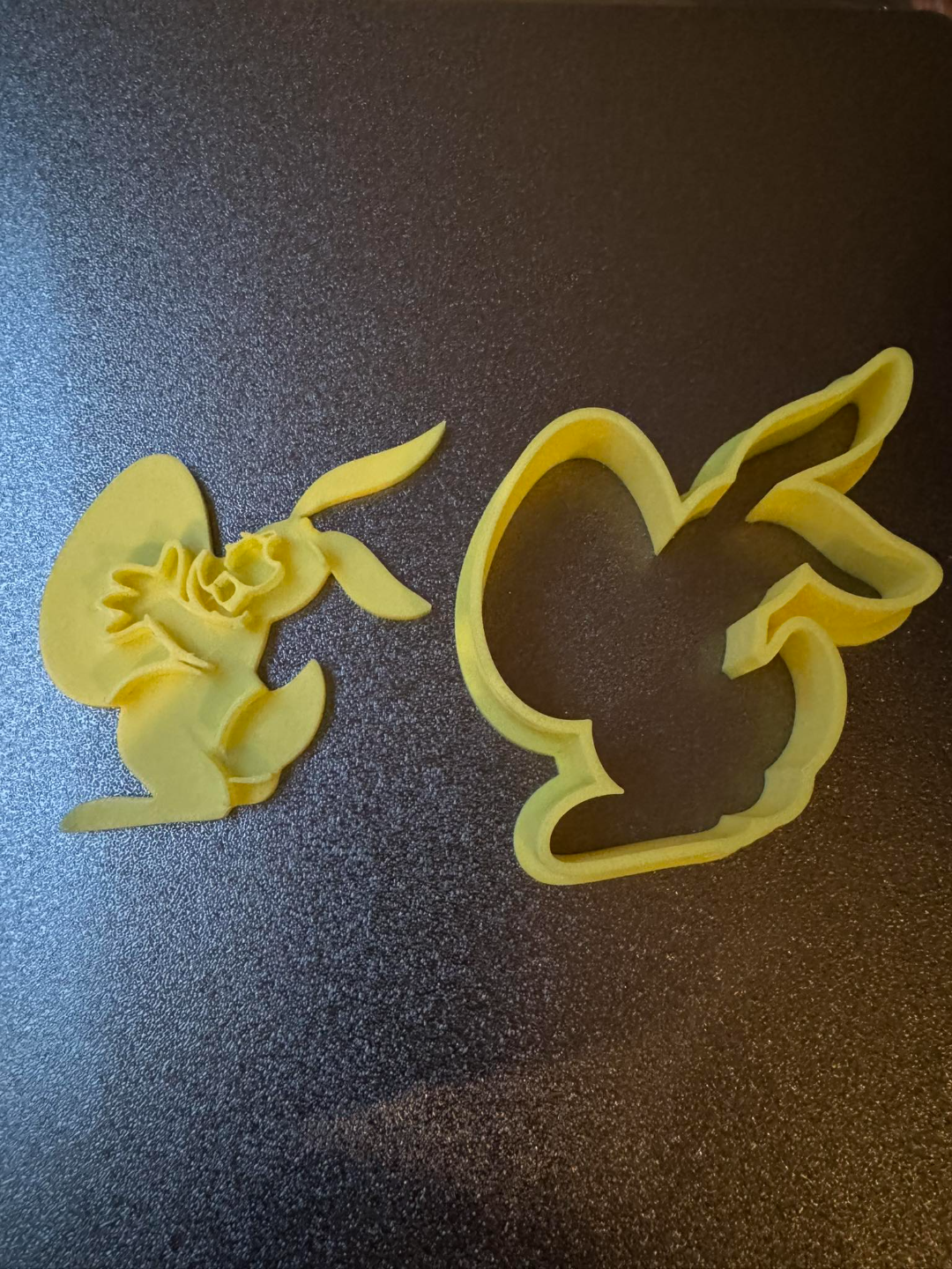 BUNNY COOKIE CUTTER AND STAMPS