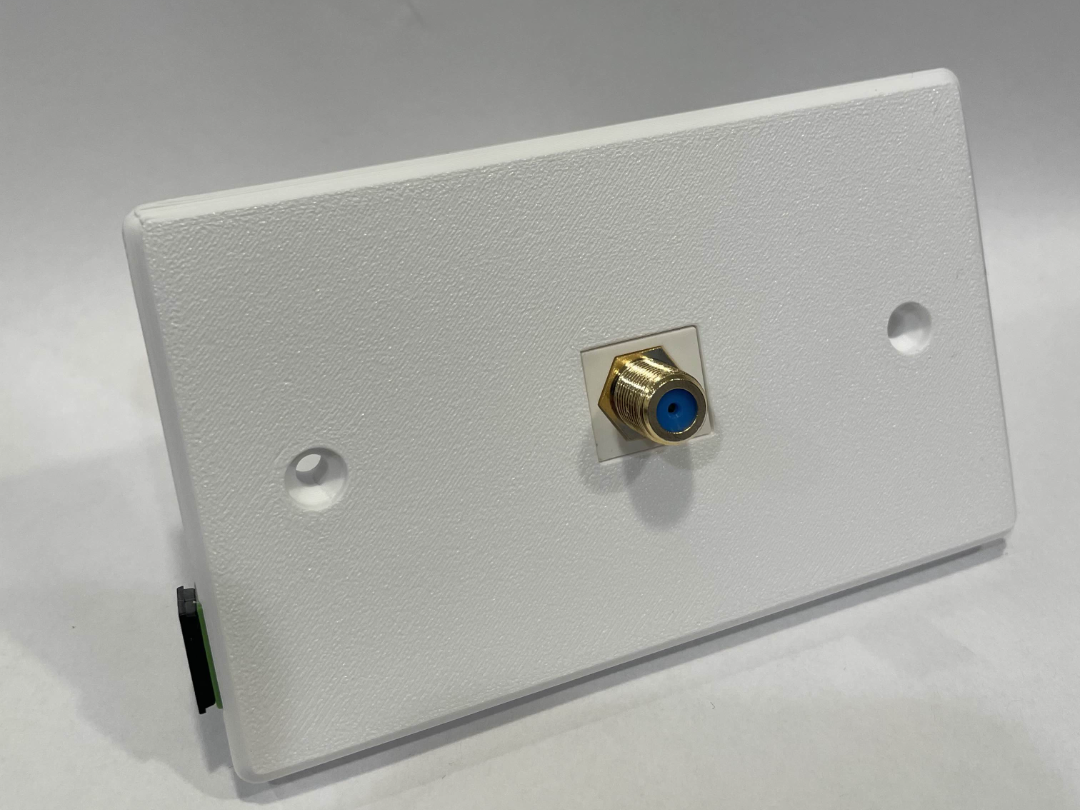 Fiber optic wall plate