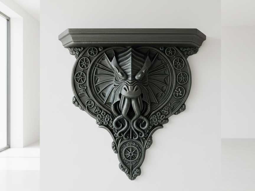 Étagère Murale "Cthulhu" - Console d'Horreur