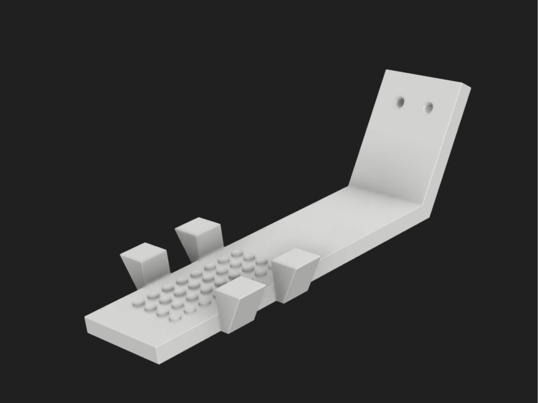 Wall mount for 75354 Coruscant Guard Gunship