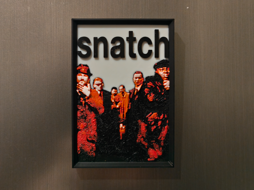Snatch movie poster fridge magnet
