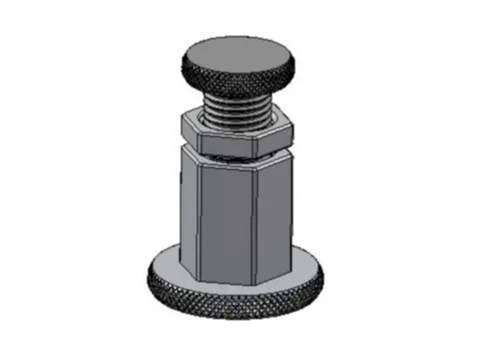 Height-adjustable foot M28 / Verstellfuss M28