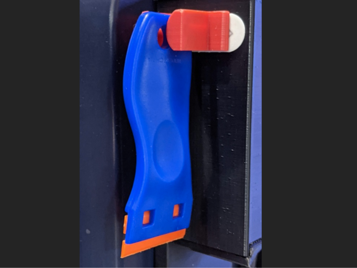 Plastic Razor Handle Holder Screw or Command Strip