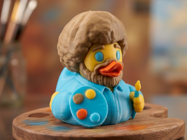 Bob Ross Duck, Painter Duck, Cruise Jeep Duck