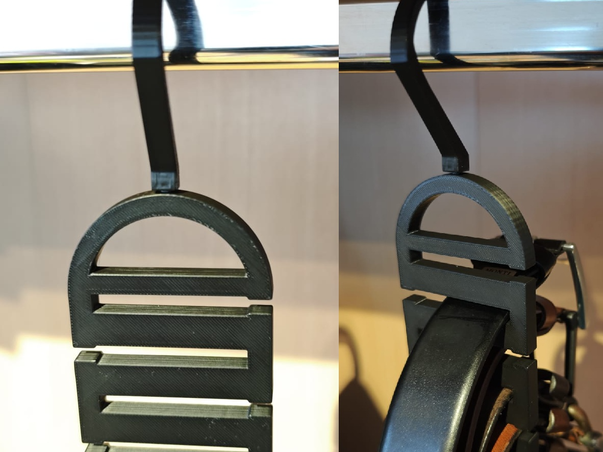 Space-Saving 360° rotatable Belt Hanger