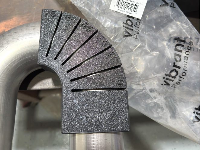 3" pipe 3" radius exhaust pipe jig