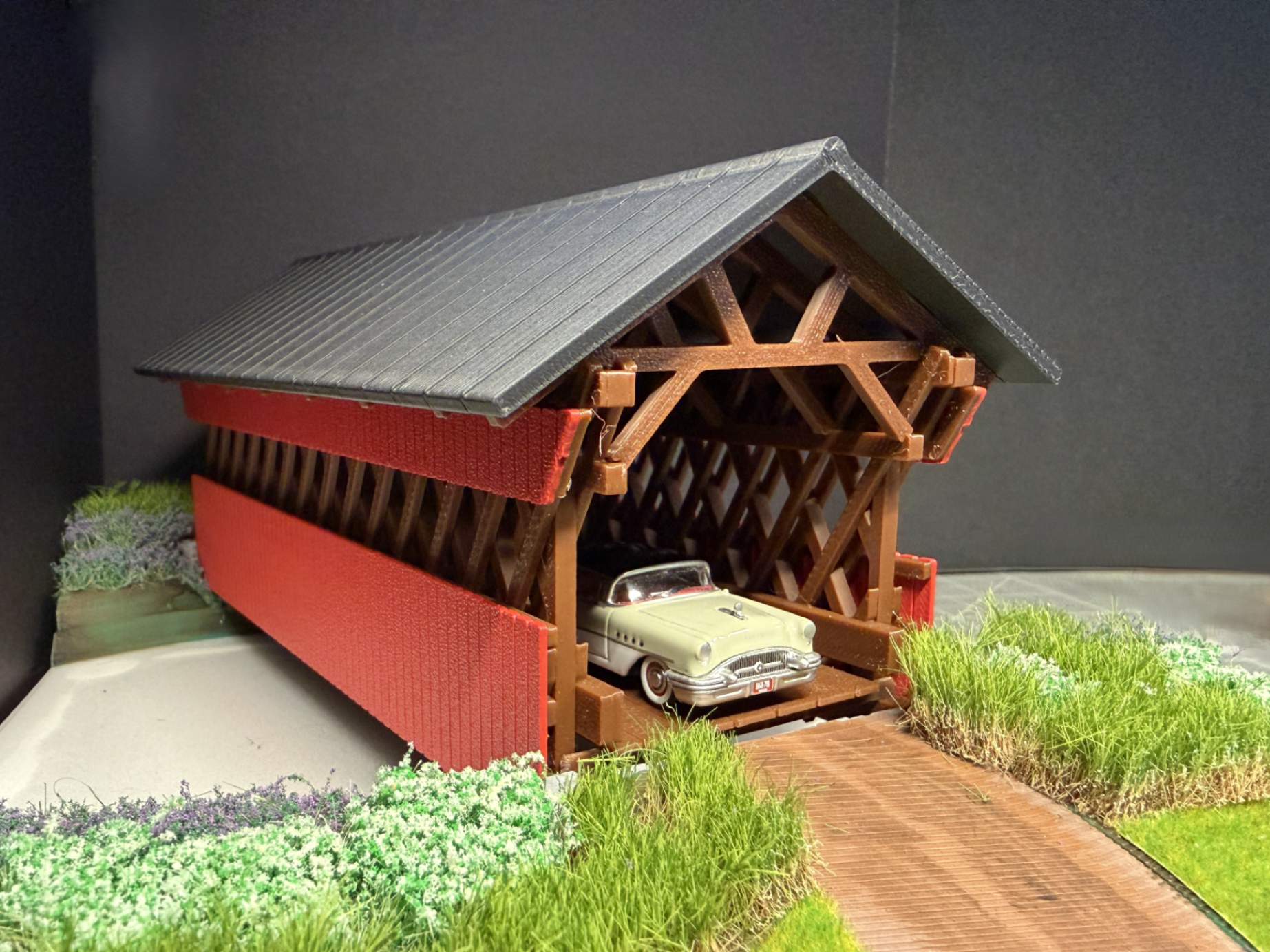 Covered Bridge, HO Scale