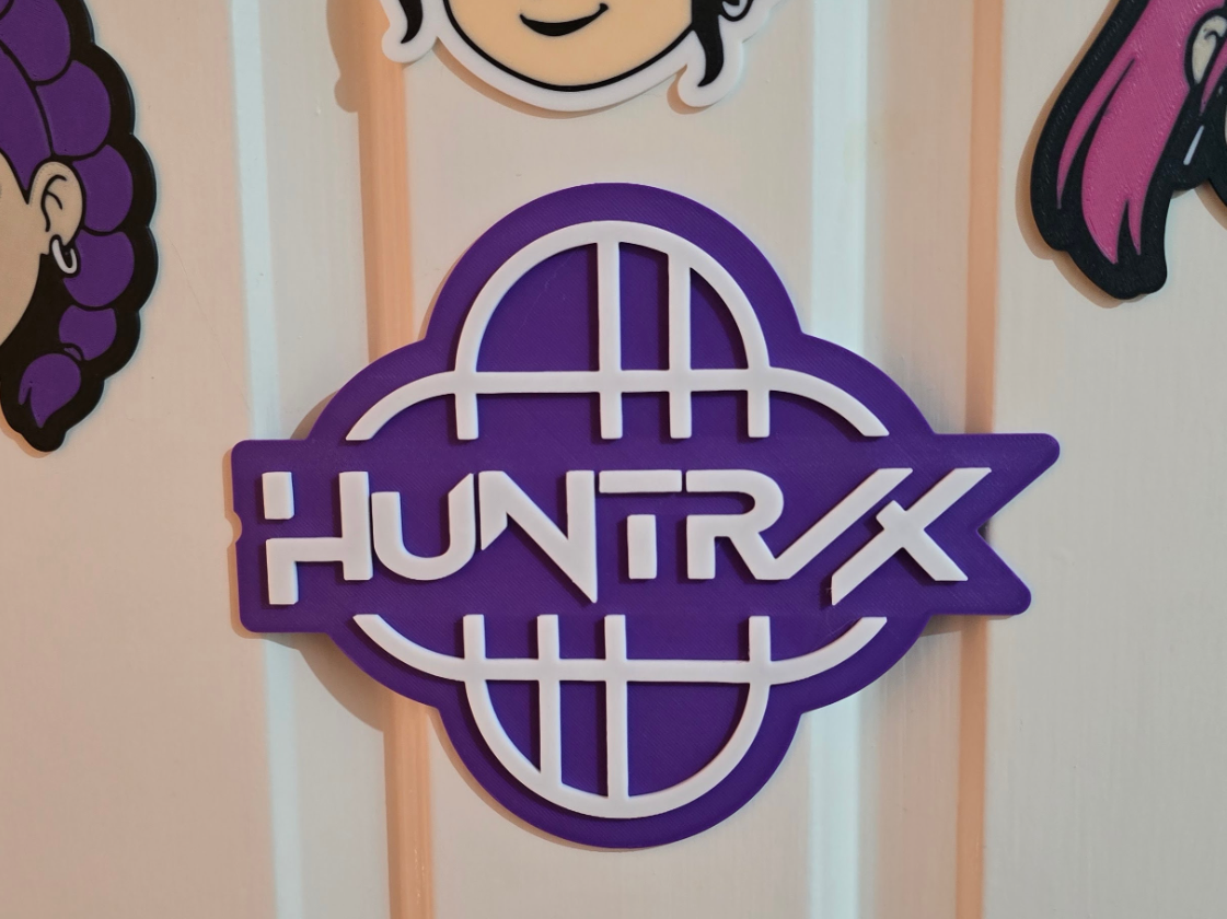 KPop Demon Hunters Huntrix Wall Art Sign