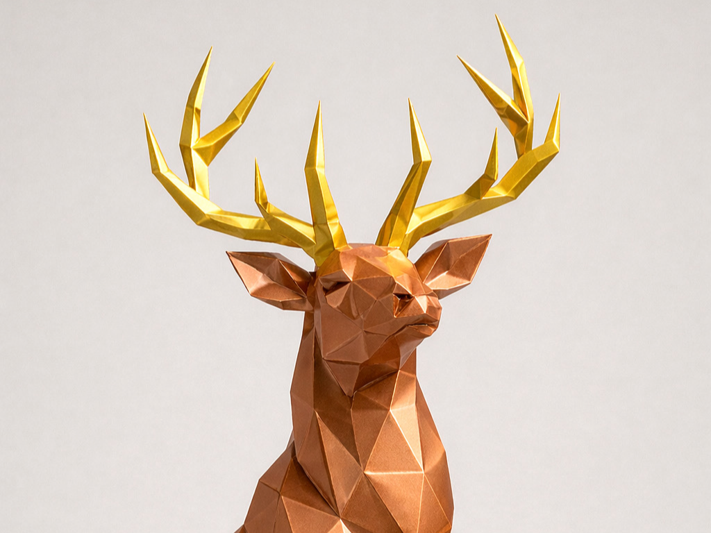 Deer Low Poly 250mm - 400mm