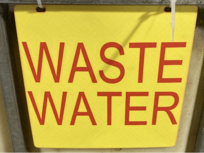 Waste Water Sign