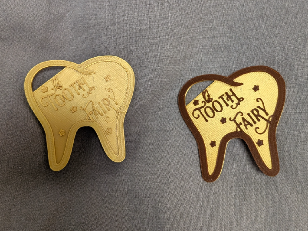 Official Tooth Fairy Gold Plate (No Supports)