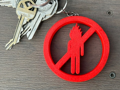 Travis Scott La Flame Cactus Jack Keychain