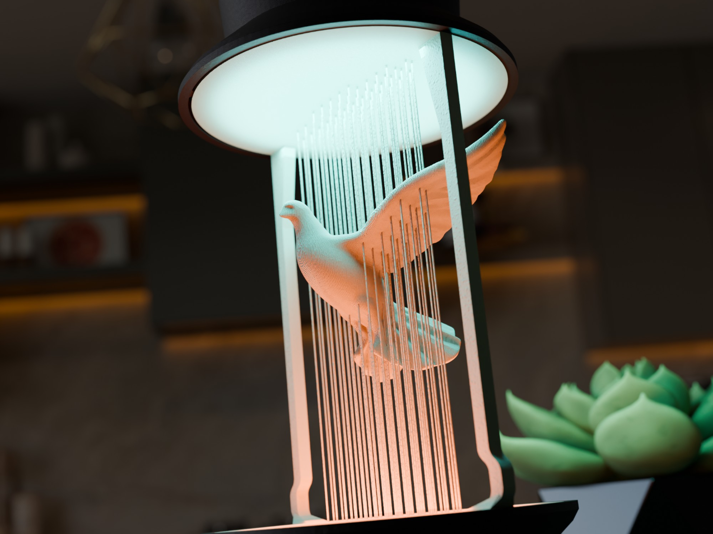 The Dove String Lamp