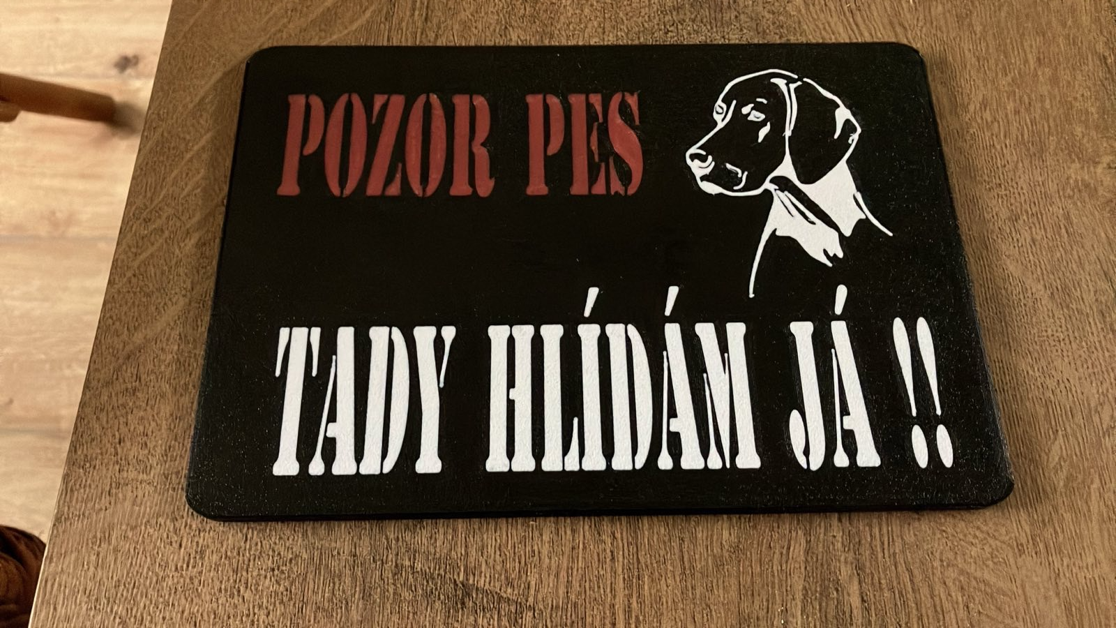POZOR PES NEMECKY OHAR