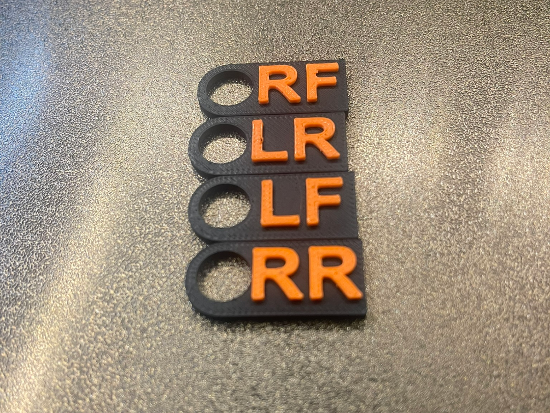 Wheel Position Tags (Easy to Customize)