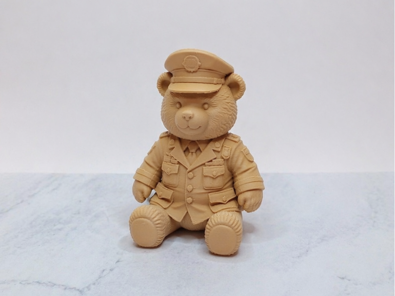 Baer Offizier Figur detailreich Uniform Dekoration