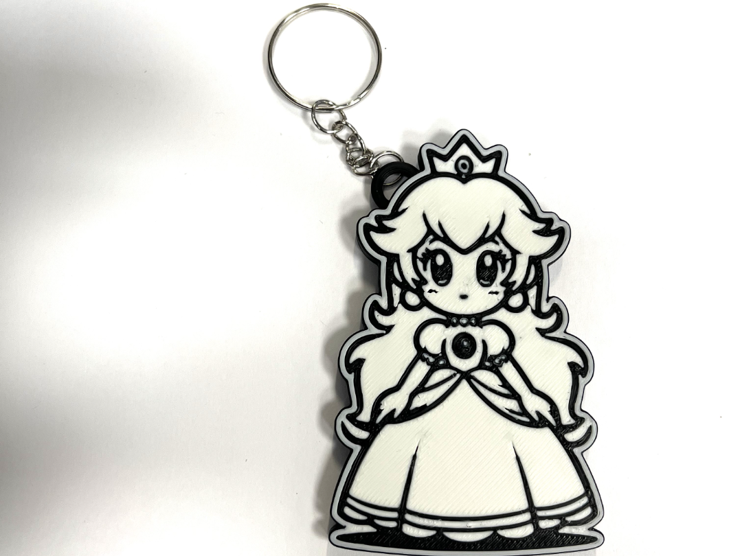 Princess Peach keychain
