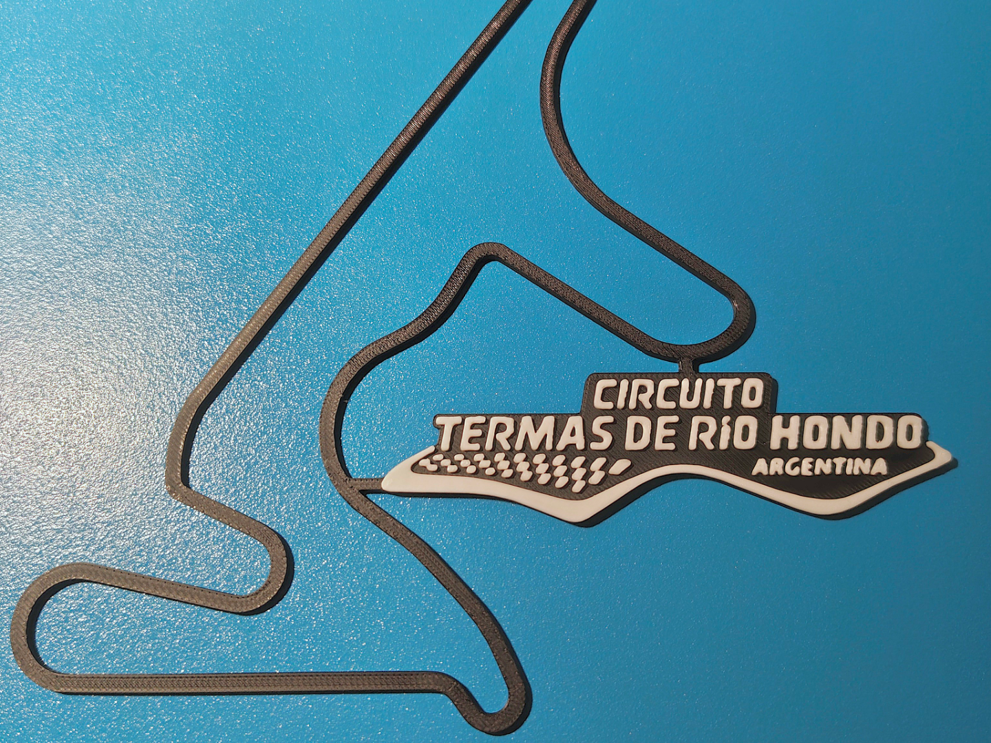 Circuito Termas de Rio Hondo Track Map Wall Art