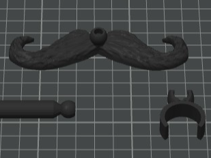 Moustache Clip