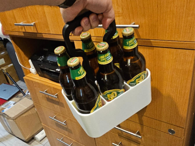 Summer 6pack bottles 0,5l beer transporter handle