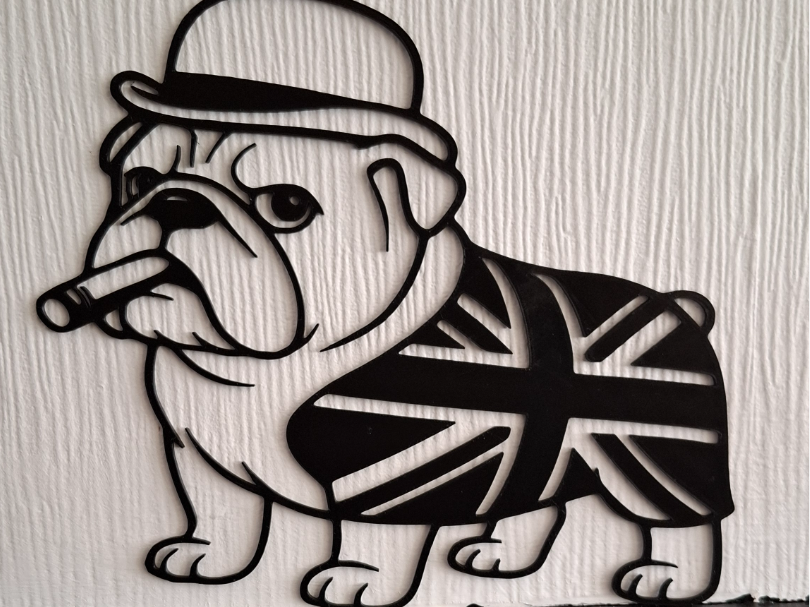 british bulldog silhouette