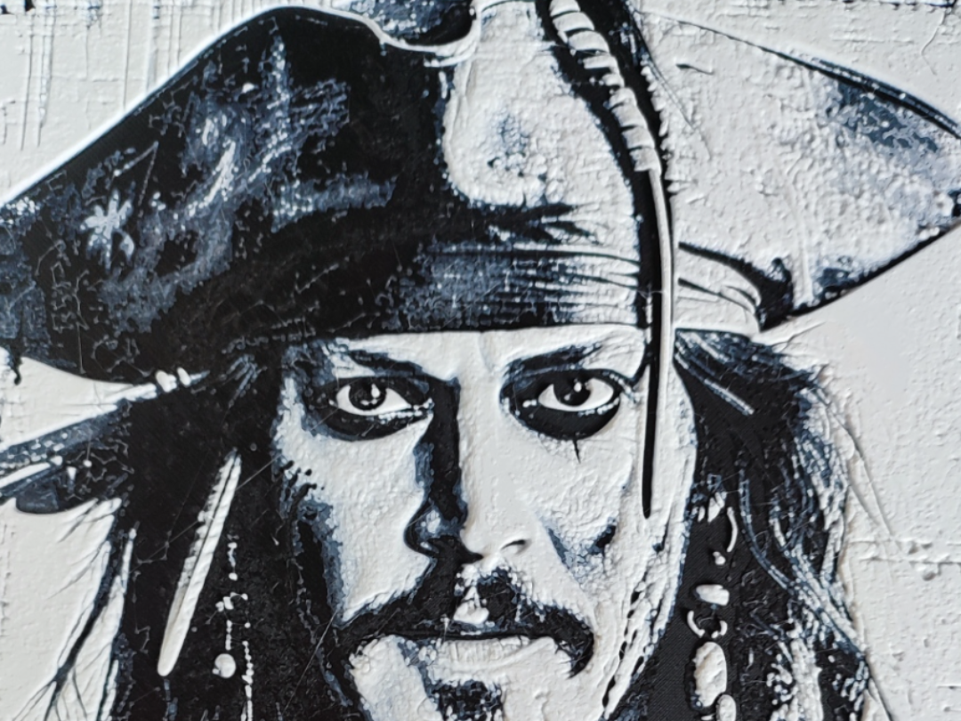 3-color HueForge Jack Sparrow
