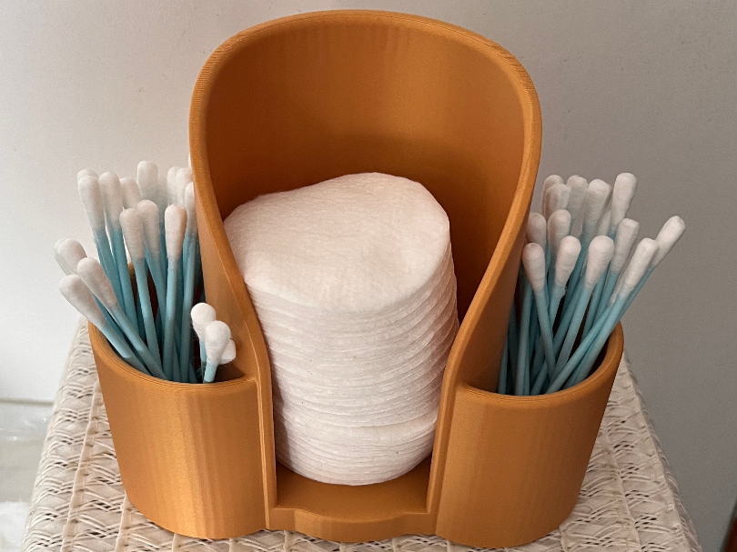 Dispenser for cotton and cotton swabs