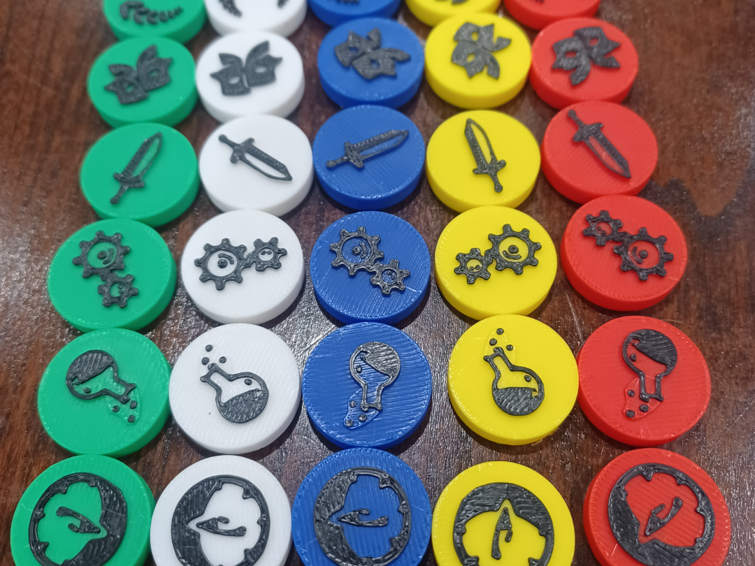Player Tokens for board game Tapestry