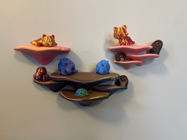 Oyster Mushroom Floating Wall Shelf