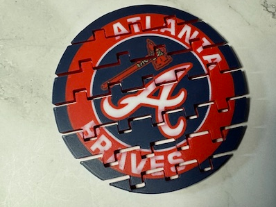 Atlanta Braves Flexi Drink Coaster