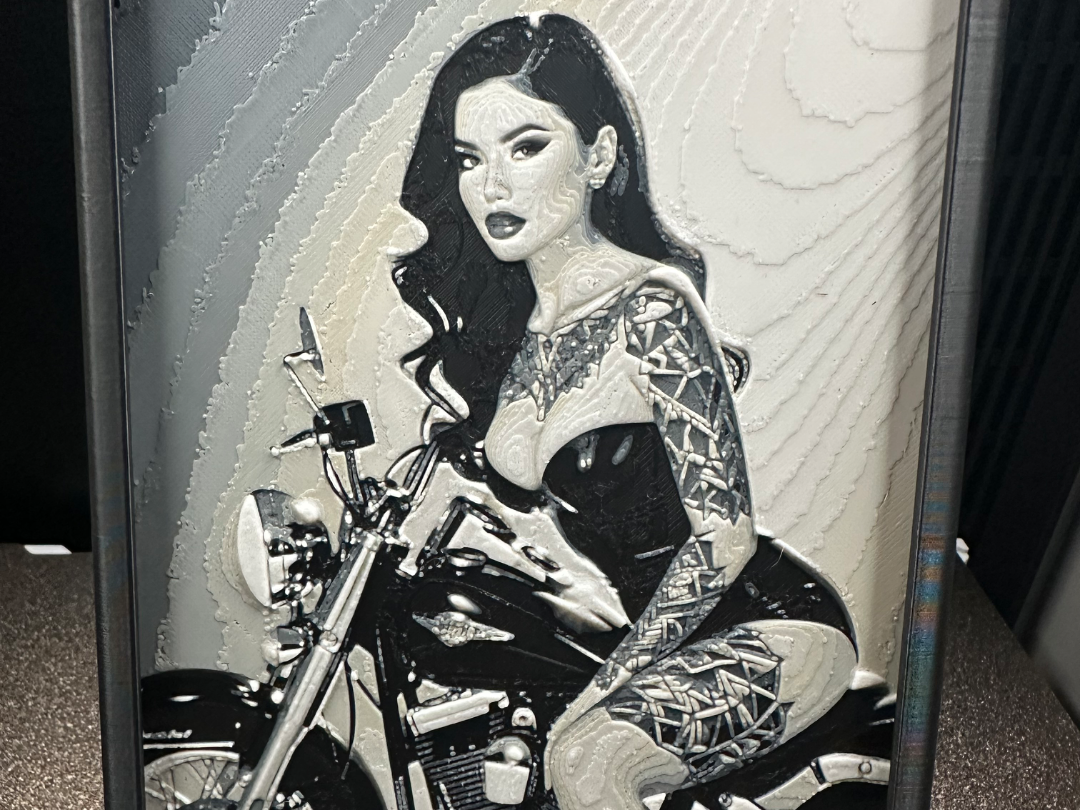 Biker Girl (Hueforge)