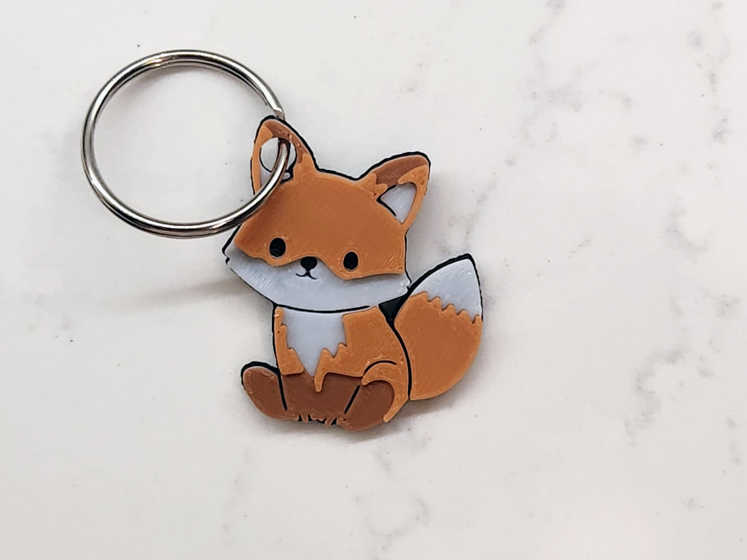 Kawaii Fox Keychain