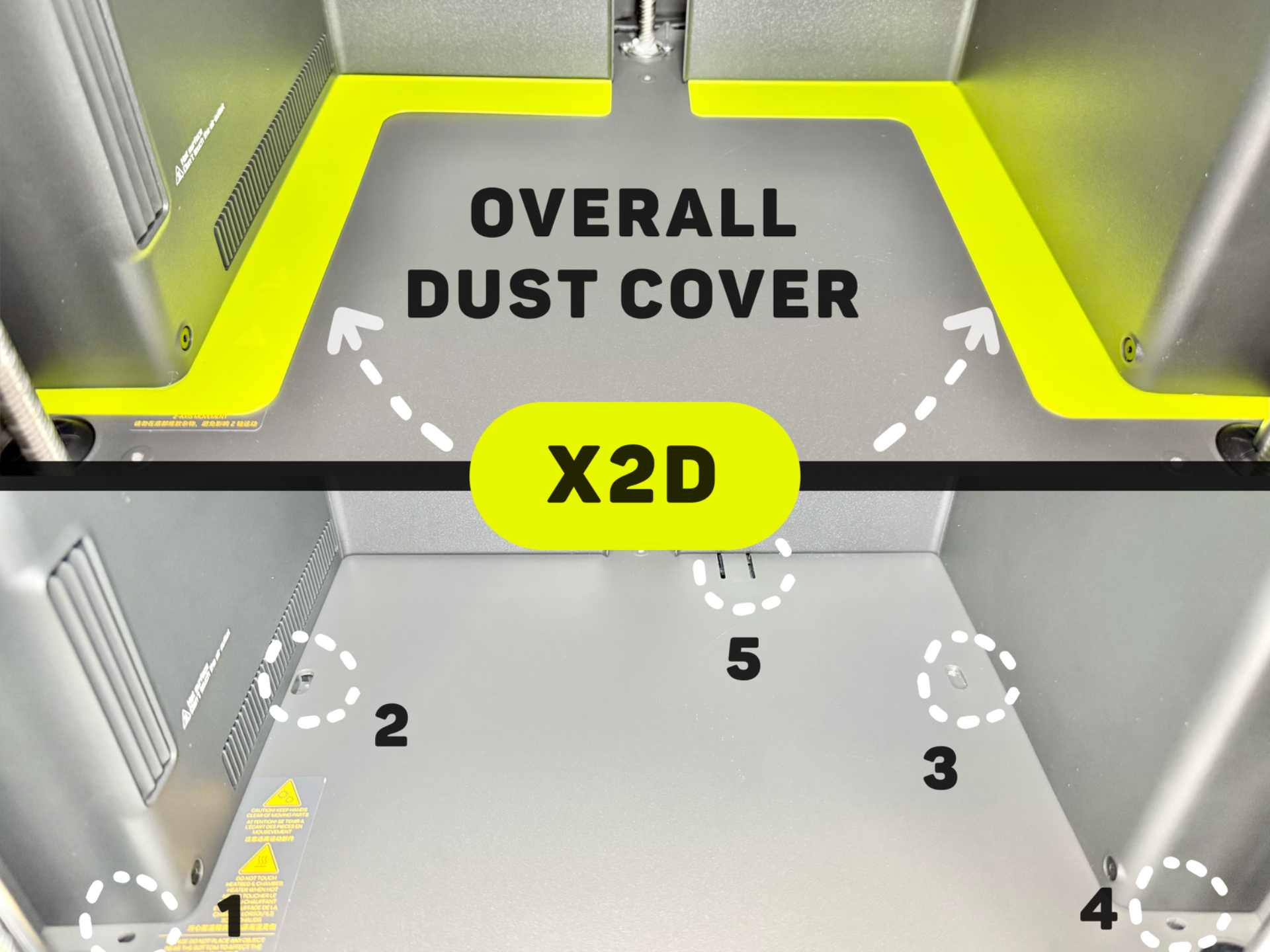 X2D Bottom Overall Dust Cover