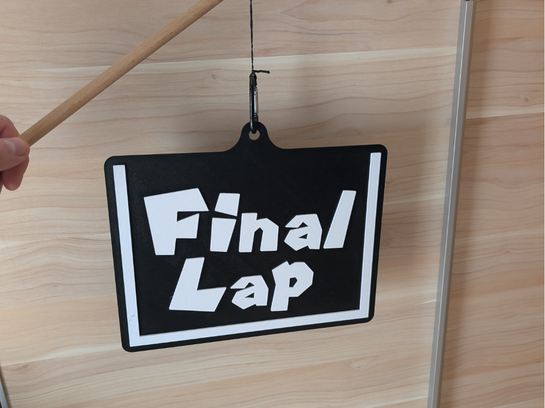 FinalLap Mariokart Sign