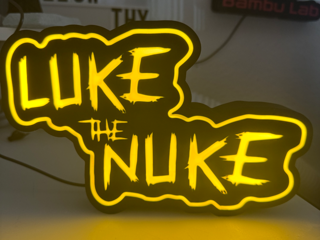 Luke The Nuke Led Lamp / Luke Littler