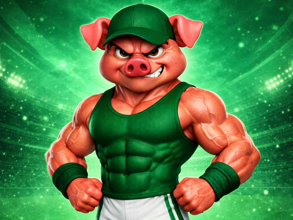 Mascote Palmeiras musculoso