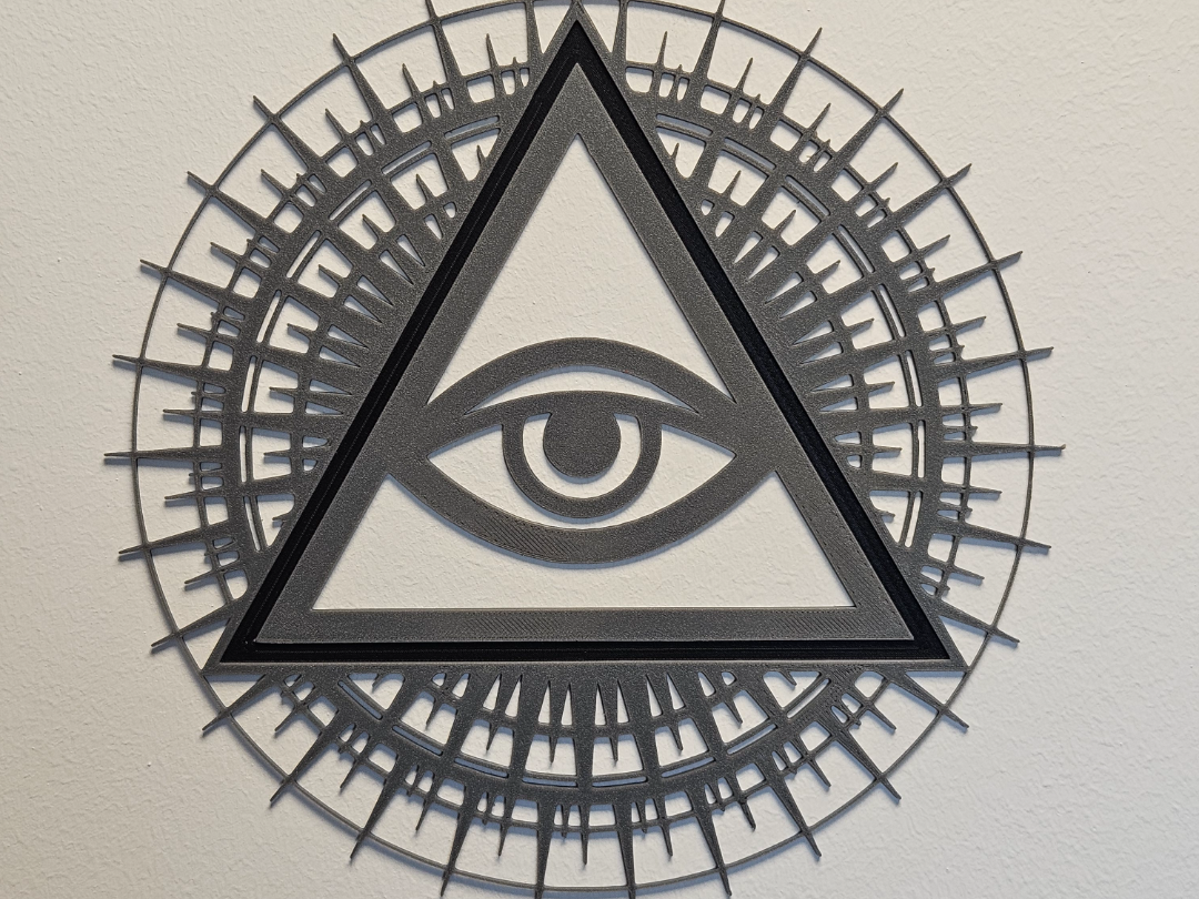 Eye of Providence or All-Seeing Eye Wall ART