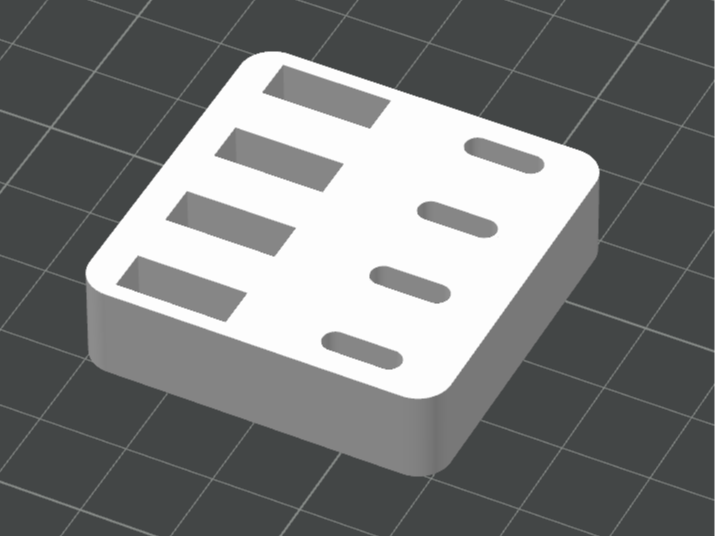USB-A & USB-C Holder [Modified f. easier printing]