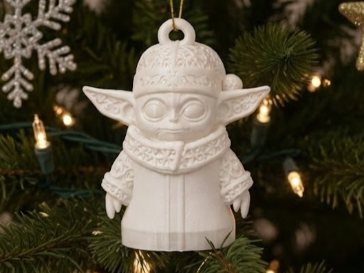 Ornamental Christmas Baby Yoda ornament / NO AMS